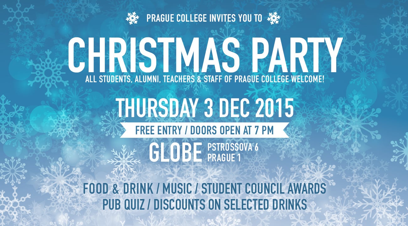 Enjoy a festive end to the year at the Prague College Christmas party and quiz!