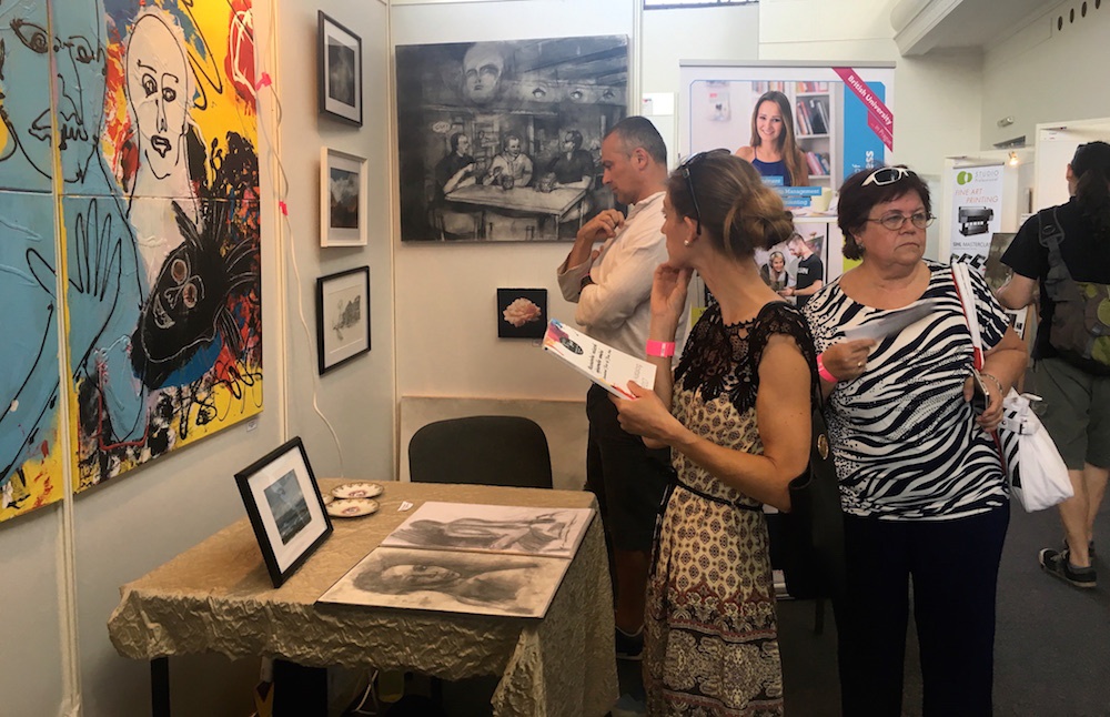 Prague College students exhibit their art work at Prague's international 'Atelier ArtFest'