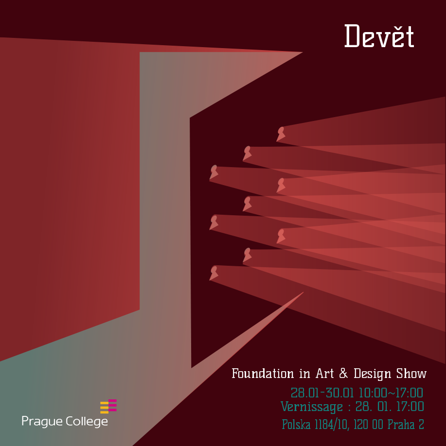 'Devět' - Foundation in Art & Design exhibition 2019