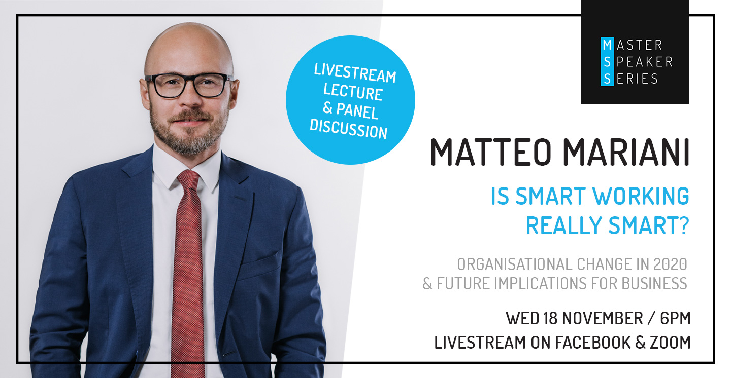 Master Speaker Series: Matteo Mariani 'Is Smart Working Really Smart?'