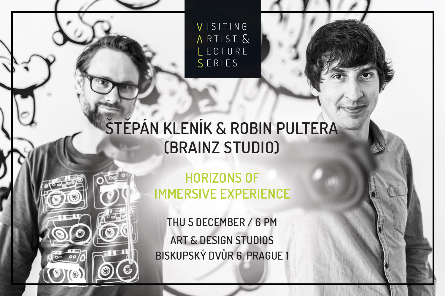 Visiting Artist Lecture: Štěpán Kleník & Robin Pultera: Horizons of Immersive Experience